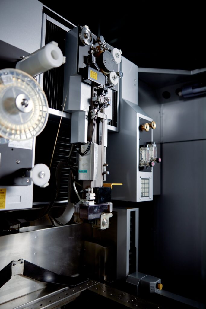 Image of the Sodick Wire EDM CNC machine which uses the high performance KSMC-Series Motion controller.